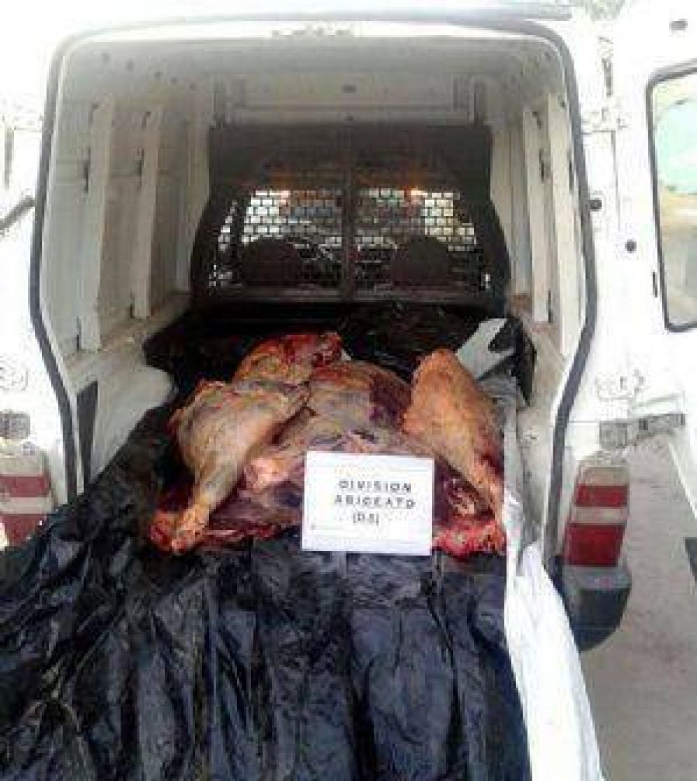Secuestran 260 kilos de carne en megaoperativo de control policial