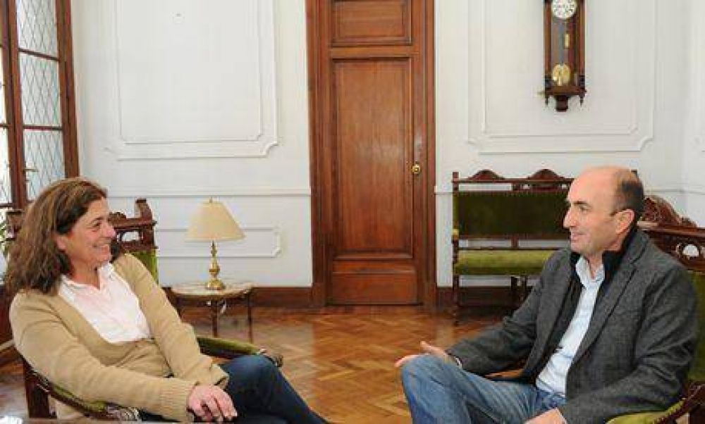 Reuni�n entre Margarita Arregui y el Presidente del Concejo Deliberante
