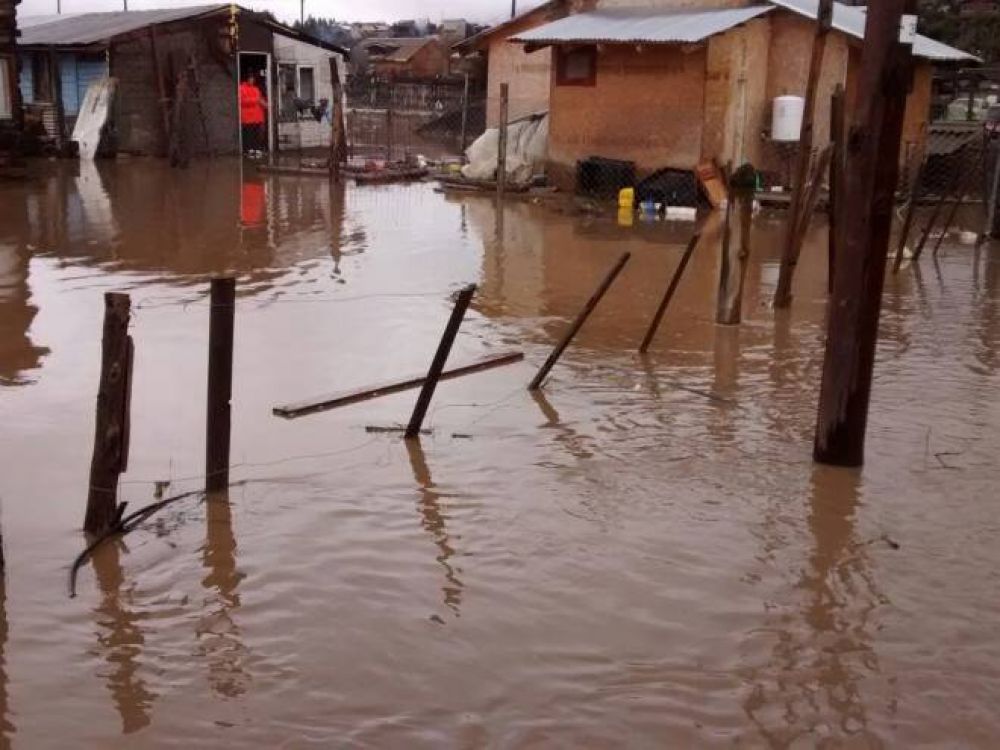 La lluvia volvi� a complicar a los barrios del Sur