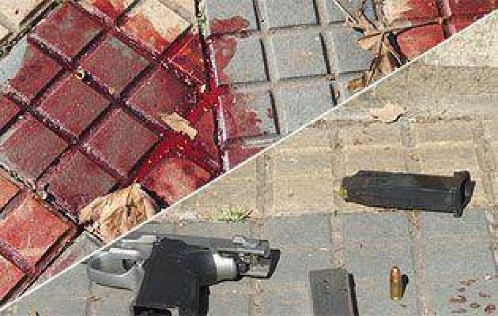 Entradera y dram�tico tiroteo en pleno centro de Lomas