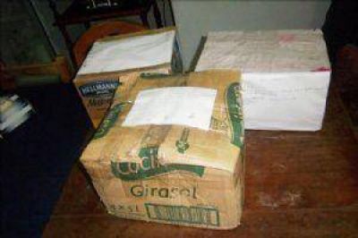 Descubren encomienda con droga