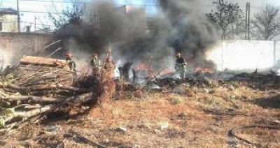 Incendio en el canch�n municipal 