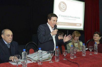 D�az P�rez realiz� la apertura del 1� Congreso de Historia de Lan�s