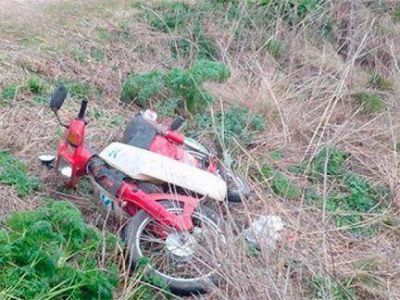 Un motociclista muri� desnucado al caer en una alcantarilla