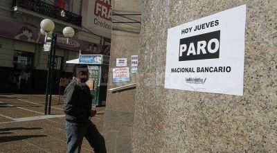 Bancarios de San Luis se acoplaron al paro nacional este jueves
