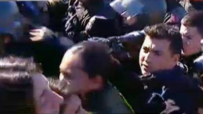 Incidentes en Panamericana: sacan a los manifestantes de los autos