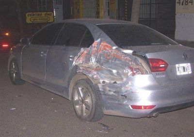 Triple choque en acceso San Mart�n