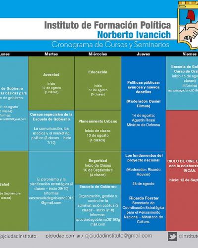 El Instituto de Formaci�n Pol�tica del PJ de la Ciudad inicia ciclo de cursos y seminarios