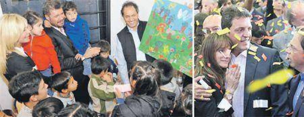 A un a�o de las PASO, se lanz� Scioli y Massa junt� a su tropa
