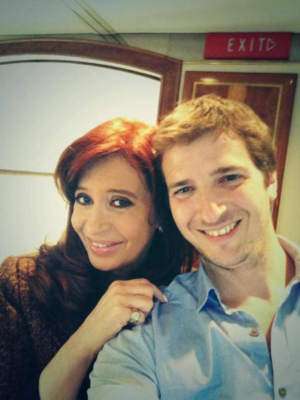 Un empresario misionero se sac� una selfie con Cristina