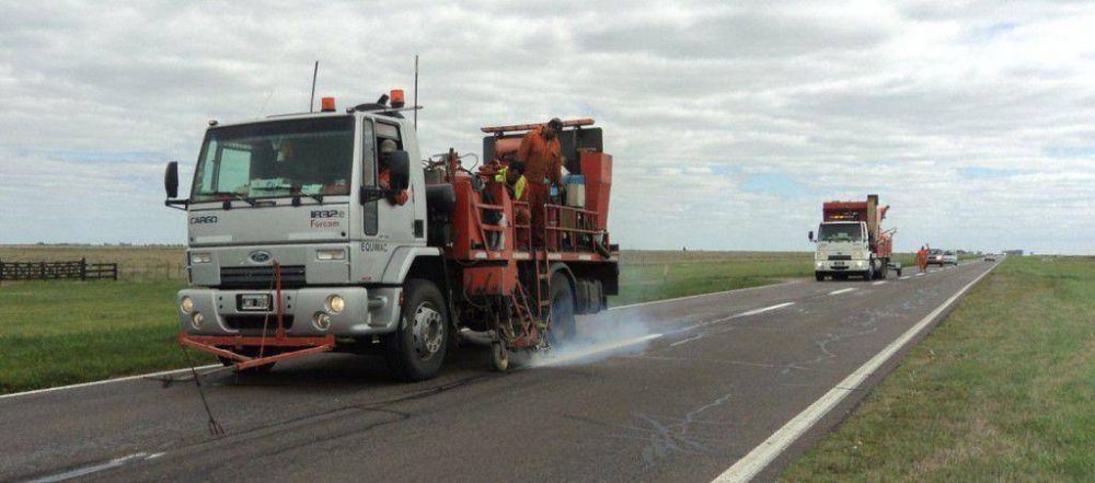 Tareas de demarcaci�n en la Ruta 3