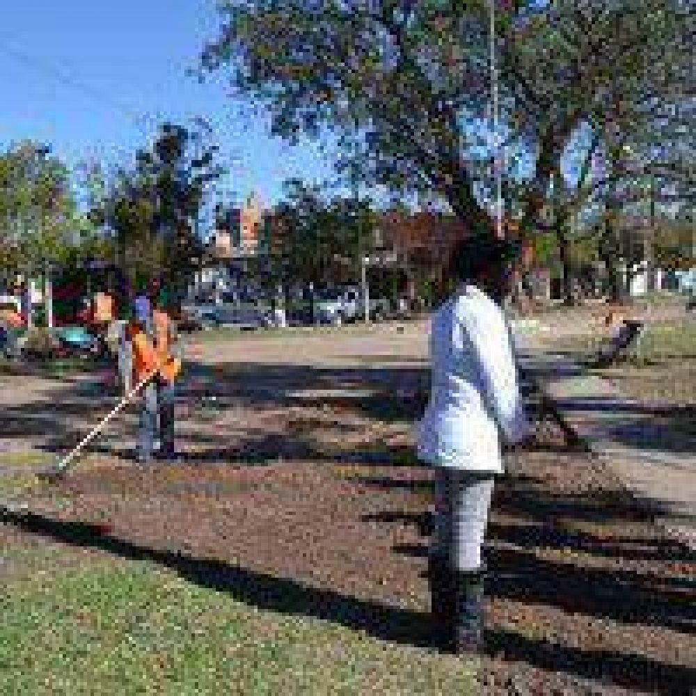 Construyen en Villa Prosperidad la tercera Eco Plaza de Resistencia
