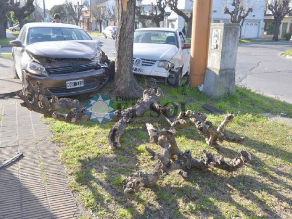 Accidente en una esquina de riesgo