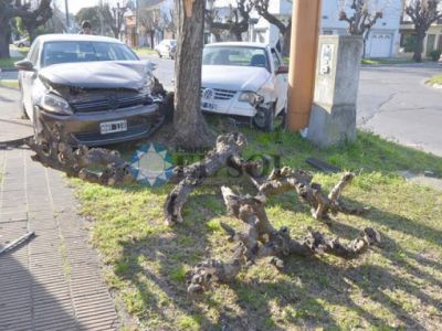 Accidente en una esquina de riesgo