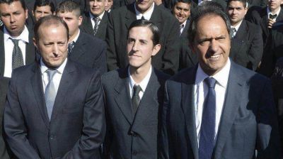 Insaurralde y Scioli se mostraron juntos en un acto, pero evitaron hablar de candidaturas