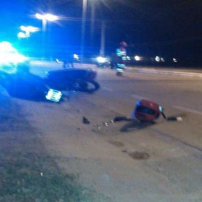 Motociclista derrap� y sufri� traumatismo de cr�neo
