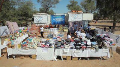 Llevaron 70 toneladas de donaciones en cruzada en El Impenetrable
