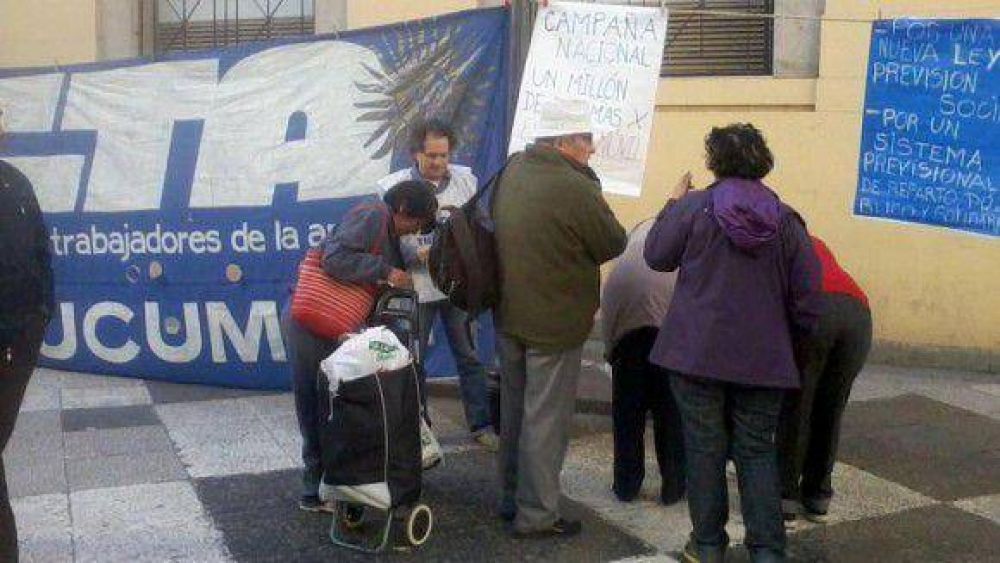 CTA Tucum�n se suma a la campa�a por el 82 % m�vil a los jubilados.