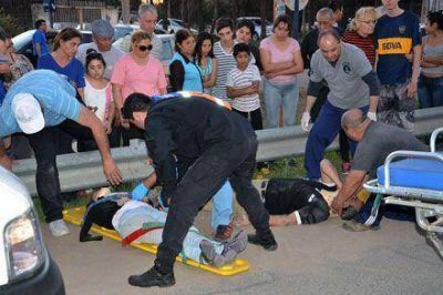 Otro choque en la avenida Eva Per�n