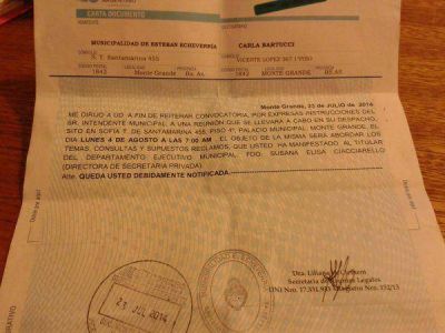 Las cartas de un intendente K a opositores