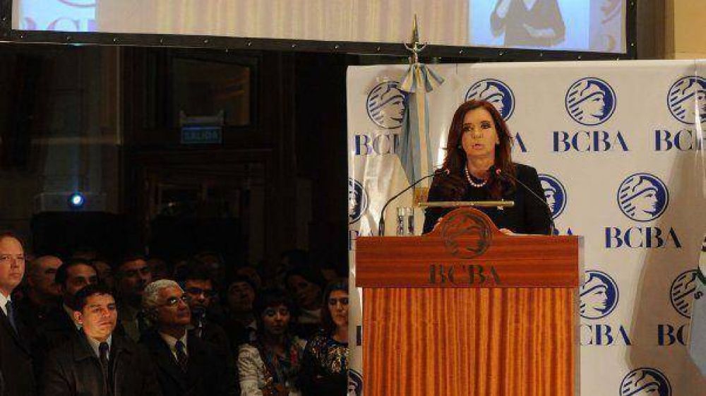 Cristina Kirchner hablar en la Bolsa de Comercio de Buenos Aires