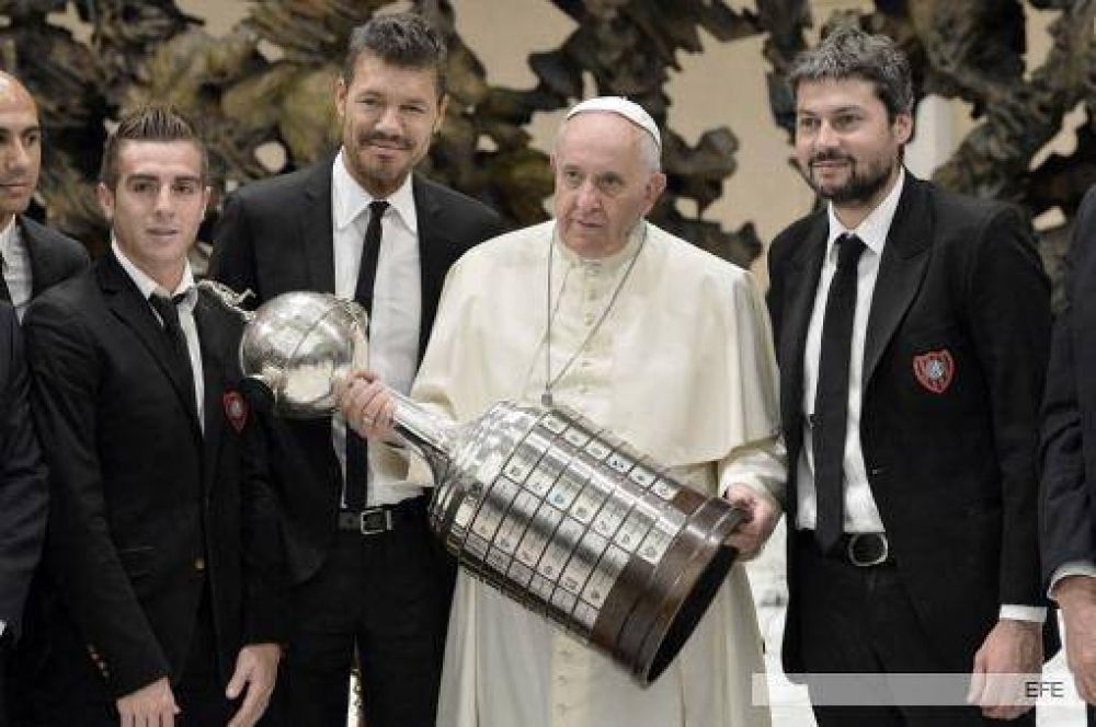 El Papa recibi la Copa: 