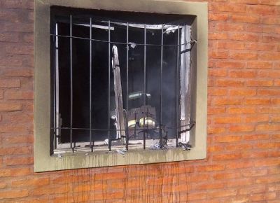 Ardi� una caba�a en Potrero de los Funes