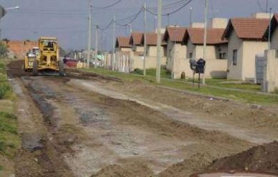Comenz� sobre la calle Entre R�os la pavimentaci�n de 11 nuevas cuadras