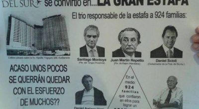 Responsabilizan a Montoya por una �gran estafa� que perjudica a m�s de 900 familias