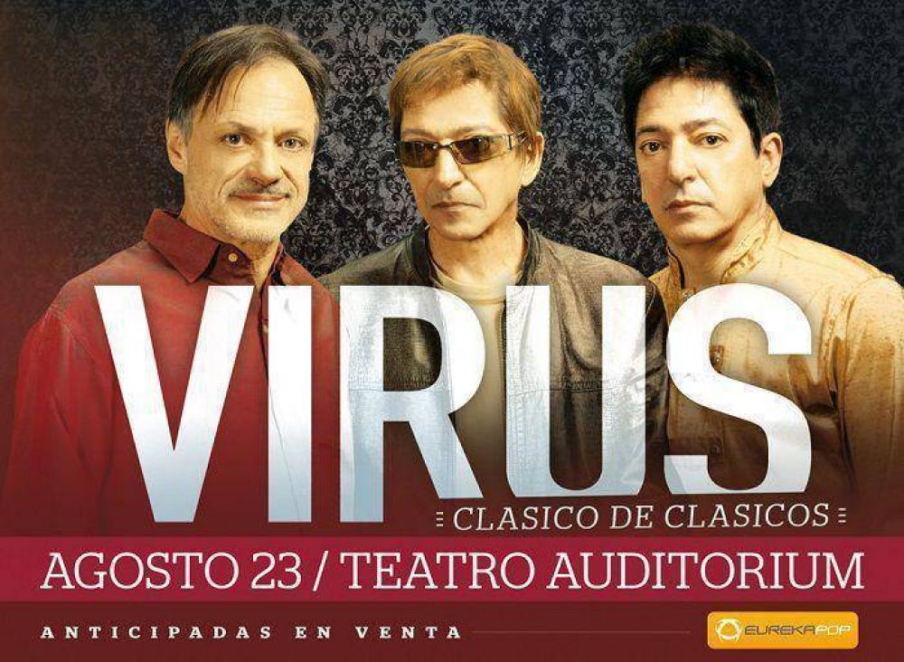 Virus se presentar� este s�bado en el Teatro Auditorium 