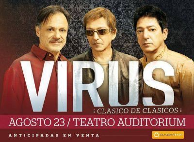 Virus se presentar� este s�bado en el Teatro Auditorium 