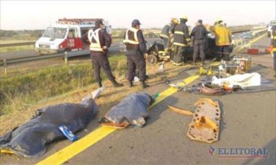 En menos de ocho horas murieron cinco personas en accidentes de tr�nsito