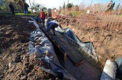 Avanza obra clave de desag�e en la capital