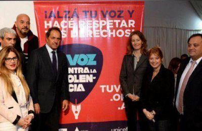 Scioli present� campa�a contra el maltrato de ni�os, ni�as y j�venes 