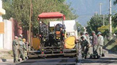 Alto alcance de obras de pavimentaci�n en la ciudad