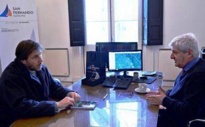 Luis Andreotti firm� un convenio con el Obispado de San Isidro 