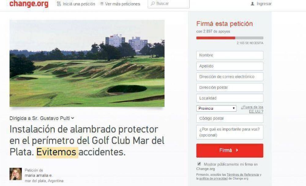 Pelota de golf: �Es una tragedia que se podr�a haber evitado�