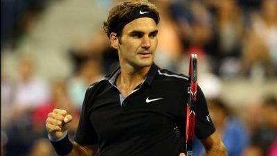 Federer ganó bajo la atenta mirada de Jordan