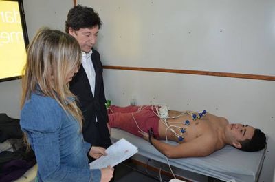 En San Isidro realizan ex�menes cardiol�gicos gratuitos a deportistas 