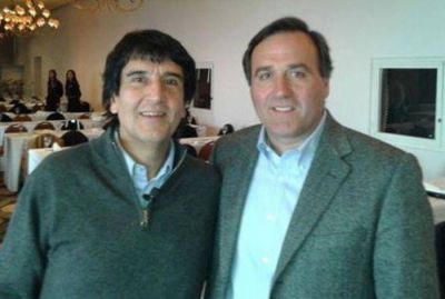 Melconi�n junto al referente del PRO marplatense Juan Aicega trabajan pensando en el 2015