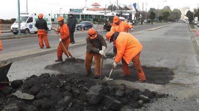 En la Yrigoyen se reanudaron las tareas de repavimentaci�n