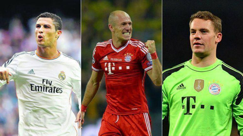 Cristiano Ronaldo, Robben y Neuer: �Qui�n ser� el mejor de Europa?