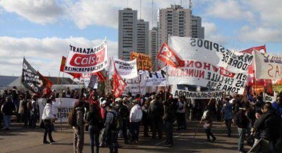 El paro esta vez no tuvo tanto impacto y los piquetes fueron claves para que se sienta