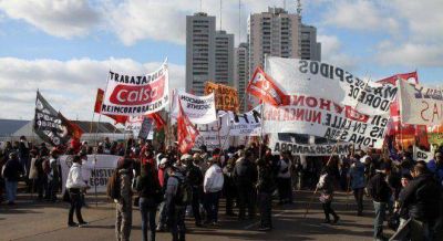 El paro esta vez no tuvo tanto impacto y los piquetes fueron claves para que se sienta