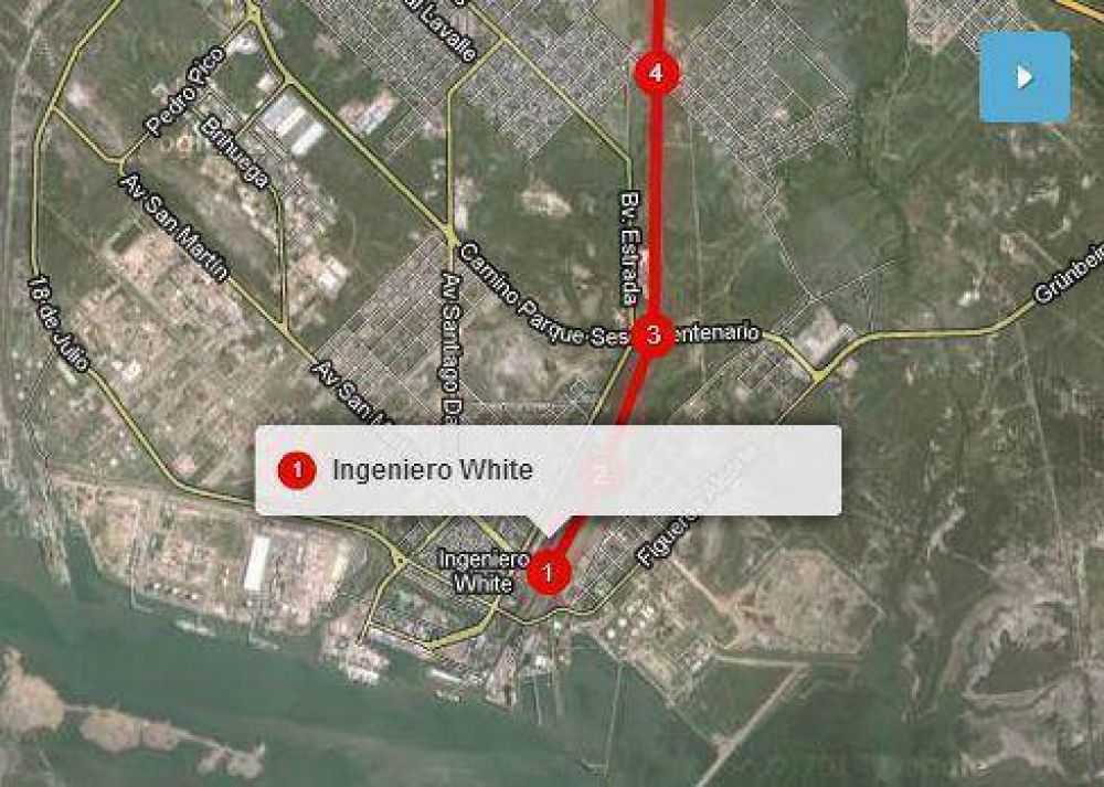 El recorrido del futuro Tren Urbano Universitario en un mapa interactivo