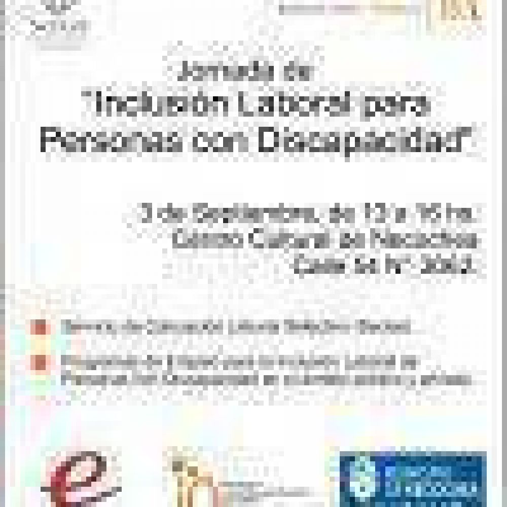 Inclusin Laboral para personas con Discapacidad
