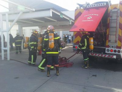 Realizaron un simulacro de evacuaci�n en el Hospital San Bernardo