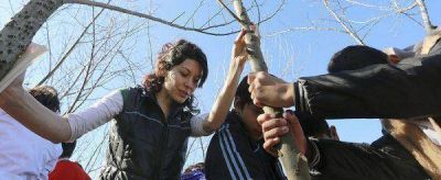 Por el D�a del �rbol, plantaron 40 ejemplares en Parque Roca