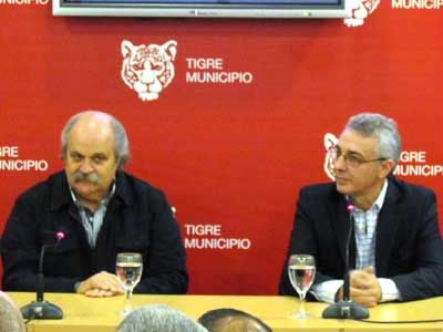 Julio Zamora recibi� en Tigre al ministro de Seguridad bonaerense  