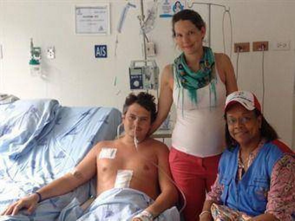Favorable evoluci�n del marplatense baleado en Colombia